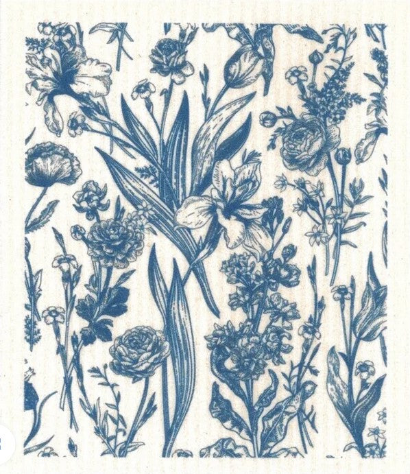 Vintage Blue Flowers